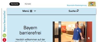 Screenshot der Webseite